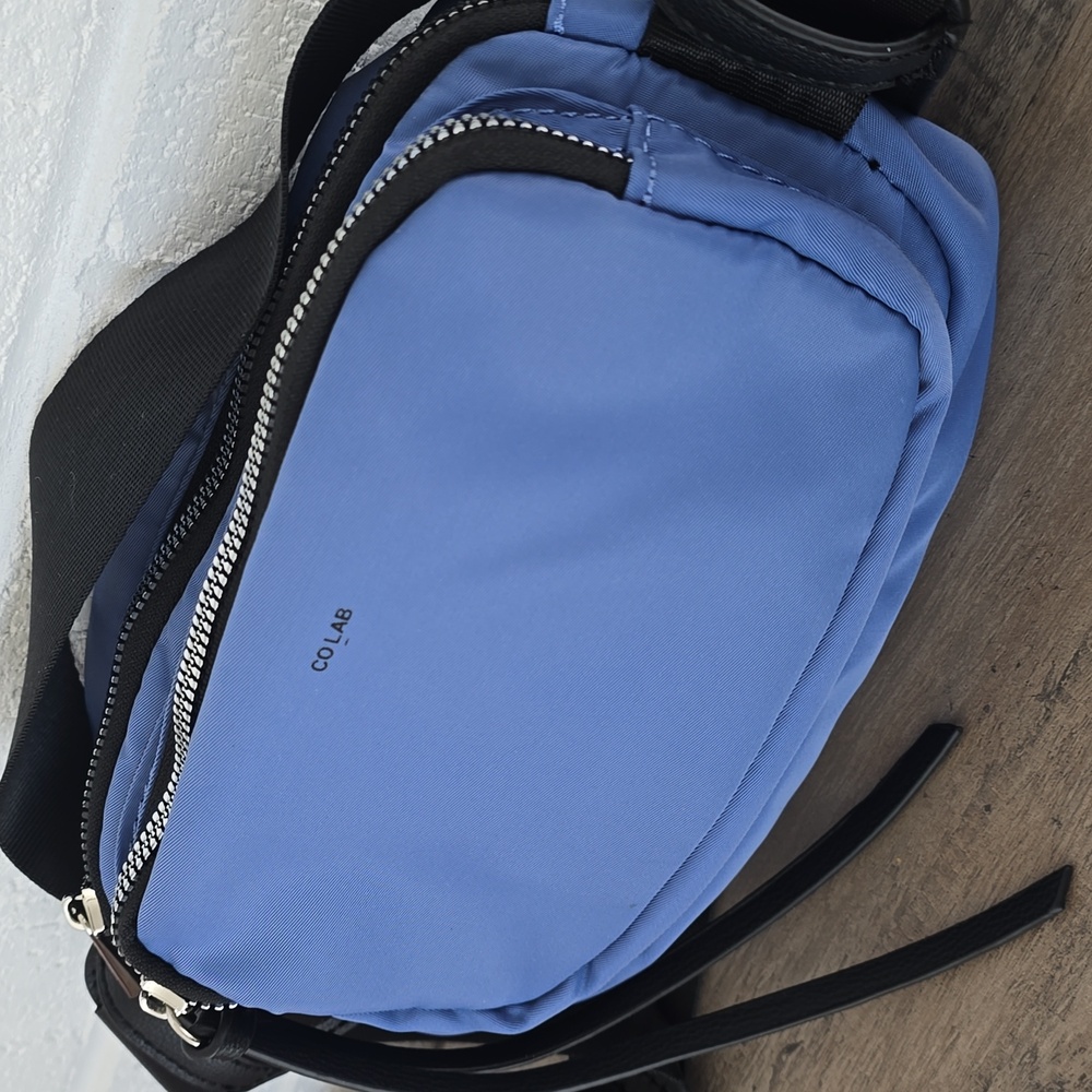 Colab Blue and Black Belt Bag - Picture 2 of 10
